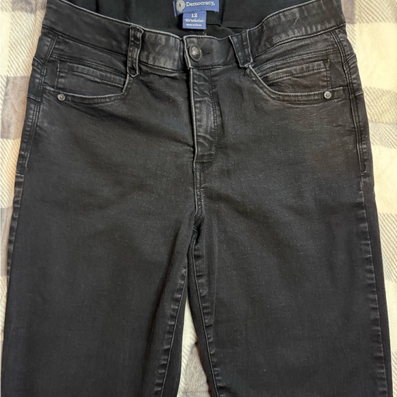 Democracy Ab solution black straight leg jeans size 12 - Picture 8 of 10
